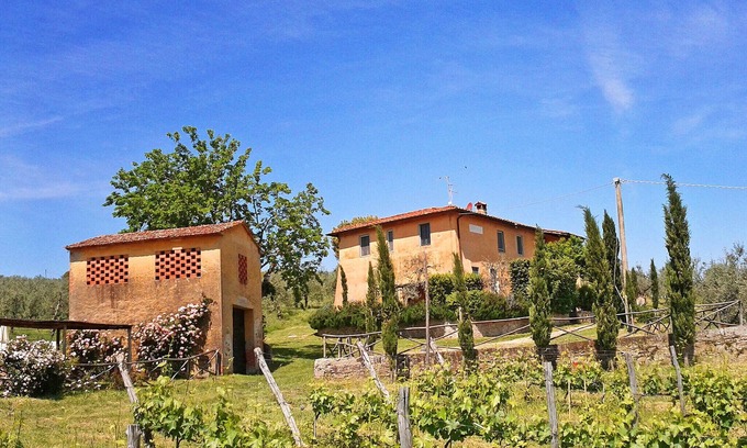 Bucine Other | Feriale I. Charming family stays with pool and garden over organic vineyards