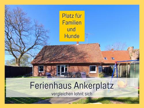 Ihlienworth House | Ferienhaus Ankerplatz Ihlienworth - Top bewertet von Hundehaltern - Hunde willkommen, nicht nur geduldet - hoher Zaun -Whirlpoolwanne - Infrarotkabine - familienfreundlich - Wellness - EG barrierefrei