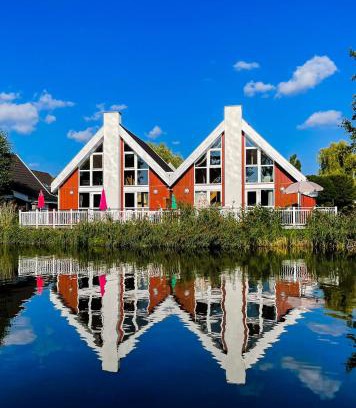 Wendisch Rietz House | Ferienhaus mit Wasserterrasse - mit Sauna und Kamin - inklusive Nebenkosten