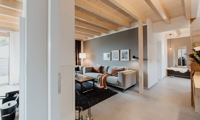 Zinnowitz House | Ferienhaus Strandweiss mit Sauna, Wellnesswanne, Kamin - 600m zum Strand