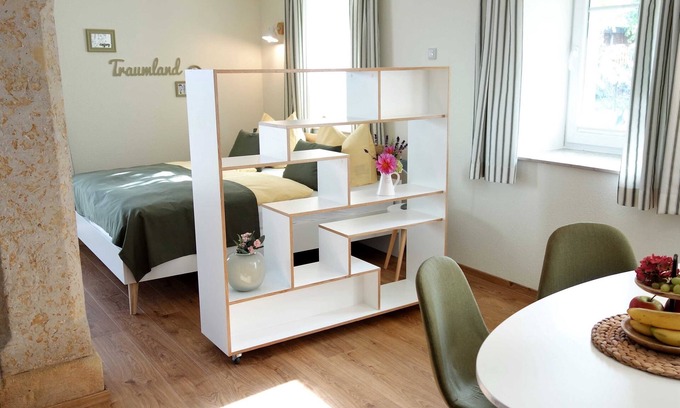 Meissen Apartment | Ferienhof Gräfe - Apartment "Spring meadow" with terrace, pool & sauna