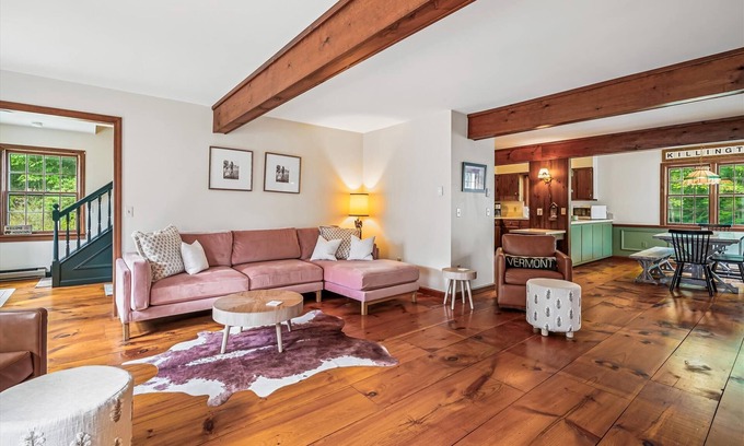 Killington House | Fern and Fox Chalet newly renovated secluded and private perfect family vacation home