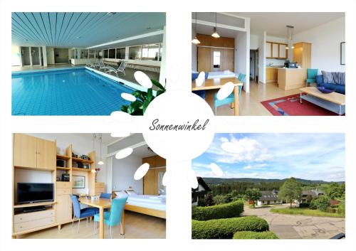 Kappel Apartment | Fewo "Sonnenwinkel" C37 mit Südbalkon im Haus Feldbergblick, Lenzkirch, Innenpool, Sauna