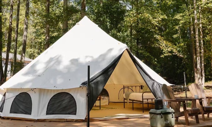 Travelers Rest RV Rental | Field Trip Unit 11 Med Bell Tent