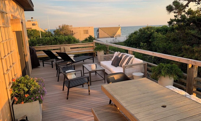 Fire Island Pines House | Fire Island Pines Oasis w/4 King Bdrms, Heated Pool, Hot Tub, Ocean & Bay Views
