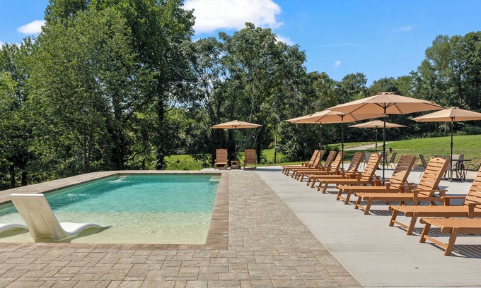 Silver Point Cabin | Firefly Hideaway: Glamping with Hot Tub & Pool