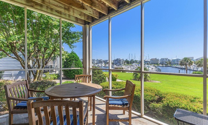 St. James Condo | First Floor Dog Friendly Marina Condo with Access to the St James Beach Club & Pool on Oak Island