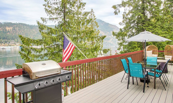 Bayview House | Fish & Bike: Lake Pend Oreille Gem w/Hot Tub!