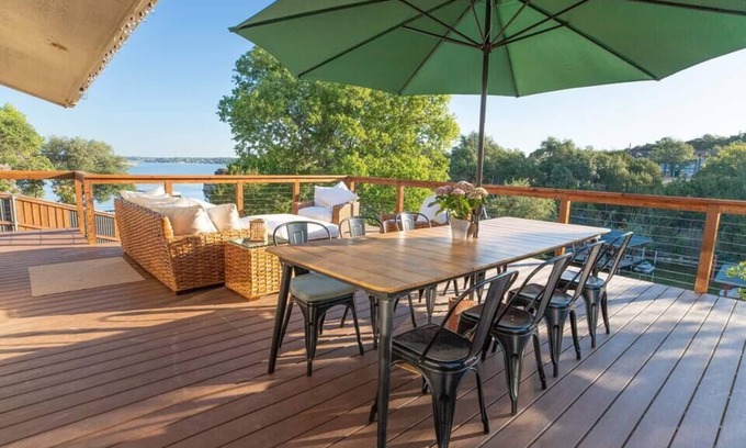 Granbury House | Fish Off Private Boat Dock With Beautiful Lake views