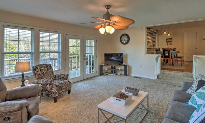 Bull Shoals House | Fisherman-Friendly Bull Shoals Escape on Lakefront
