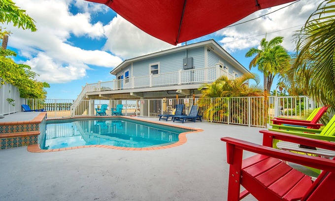 Big Pine Key House | Fishermen`s Paradise | Waterfront home with huge pool, 220-foot dock & gorgeous interior