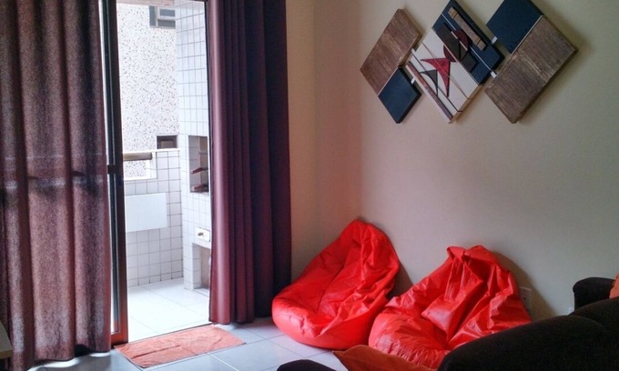 Guilhermina Apartment | FIT 2 SLEEPS, 1 SUITE P/8 PEOPLE 200m from the beach, barbecue, cable TV, Wi Fi