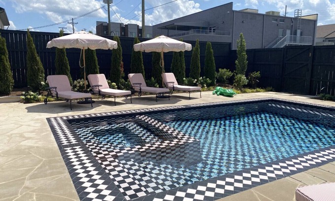 Five Points House | Five Points House Private Heated Pool, Hot Tub, Bar, Grill, Fire Pit