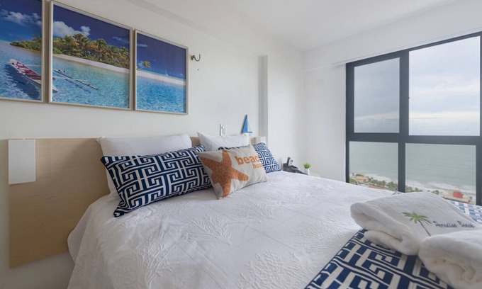 Ponta Negra Apartment | Flat with spectacular view of PONTA NEGRA BEACH, 55 MB Wi-Fi, garage