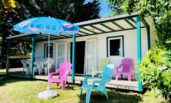 Camon Ski Chalet | Flower Camping LA GDPOLA * - Chalet Epicea Comfort 32m2 - 3 bedrooms - Covered terrace 15m2 6 people