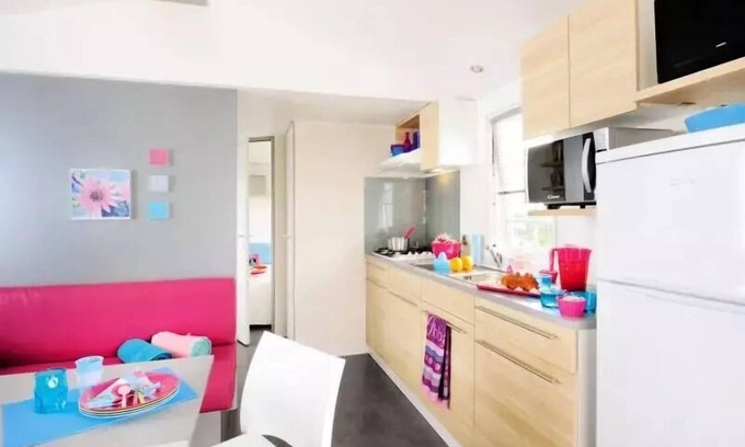 Vannes House | Flower Camping Le Conleau * - Mobil-home Bois COMFORT 29m2 (2 bedrooms) + Terrace + TV + Pedestrian area + Nespresso 6 people