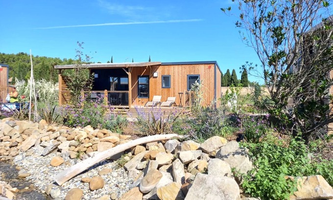 Bize-Minervois House | Flower Camping Olivigne * - Mobile home Premium 32 m2 3 bedrooms + terrace 21m2 + TV + LV + air conditioning + plancha 6 people