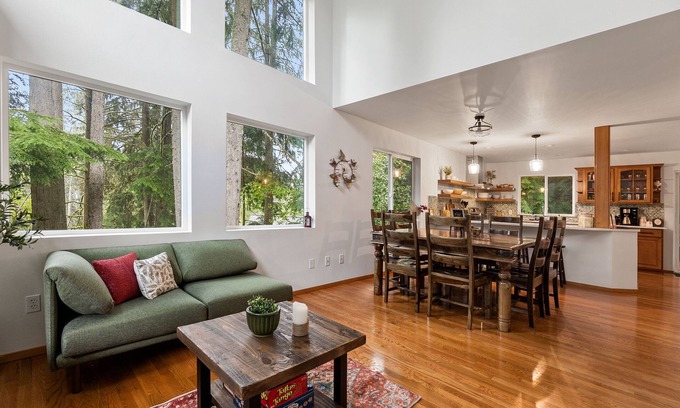 Sudden Valley Cabin | Forest Haven In Bellingham - 4BR, 7 Beds, Firepit