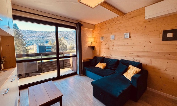 Autrans-Meaudre-en-Vercors Apartment | Renovated Alpine Apartment for 6 with Balcony, Close to Ski and Village Center in Autrans