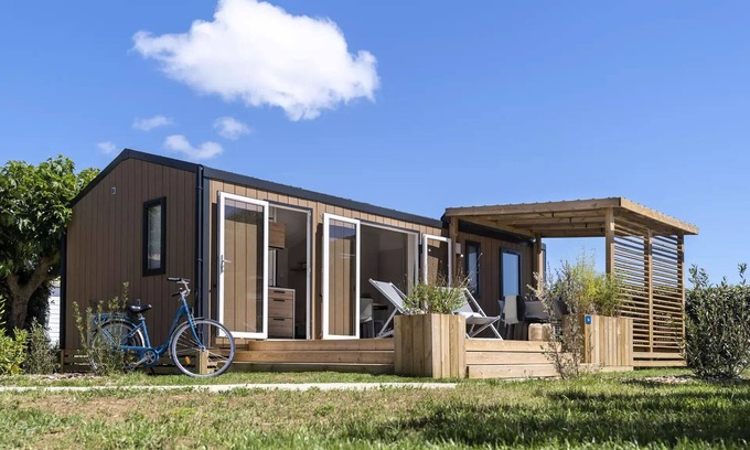 Jugon-les-Lacs-Commune-Nouvelle House | Camping Au Bocage du Lac* - PREMIUM mobile home - 2 bedrooms for 4 people