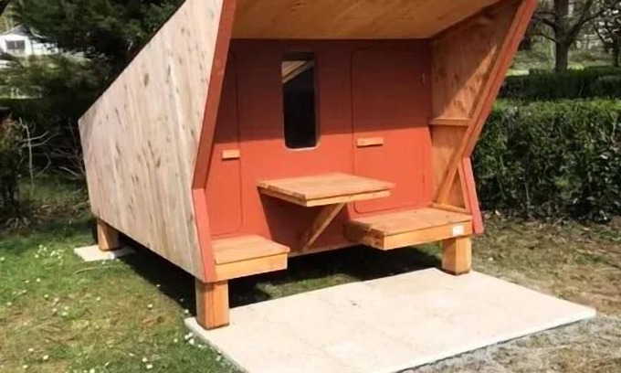 Villedieu-les-Poeles House | Berghütte 4m2 + Bettdecke und Kissen (ohne Sanitär) 2 Personen