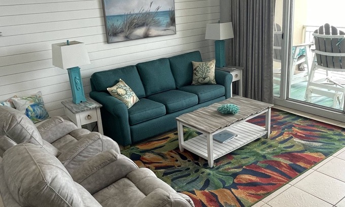 Panama City Beach Condo | FREE BEACH CHAIRS, GULF FRONT, 9TH FLOOR, EMERALD BEACH RESORT