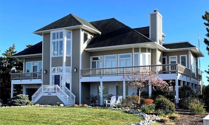 Ocean View House | Free Golf at Bear Trap Dunes and MORE! Exceptional, bright and spacious vacation home offers wonderful water views