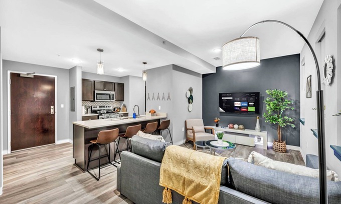 Gateway District Apartment | Free Pool & Sauna in Heart of Downtown Gym