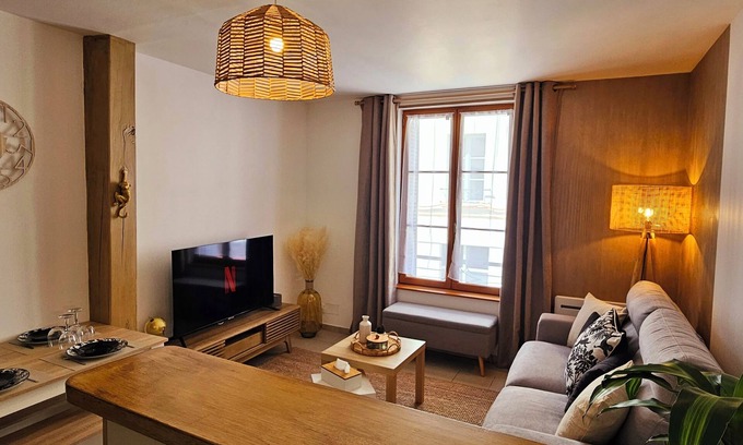 Saint-Aignan Apartment | Fresh Cotton, 5 minutes from ZooParc de Beauval