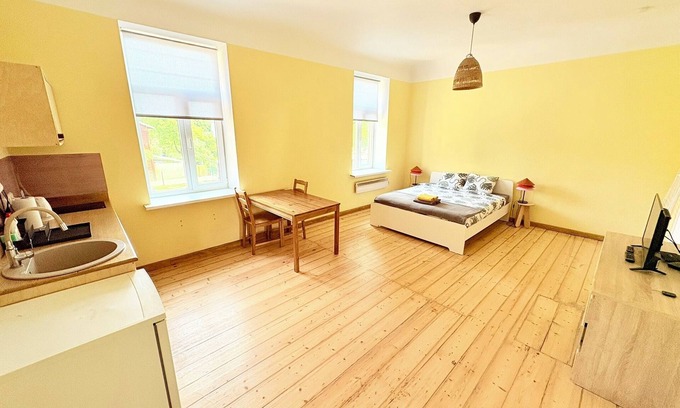 Grizinkalns Apartment | Fresh Studio Apartment in Riga w/Free Parking