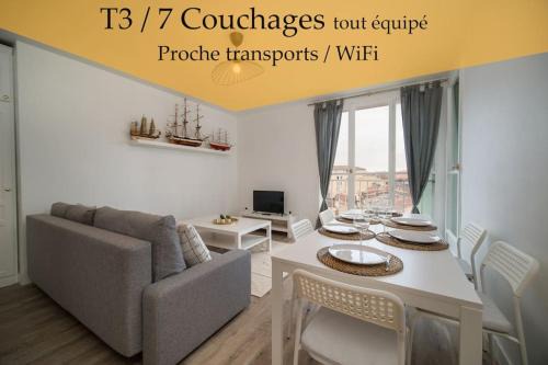 La Belle de Mai Apartment | Fully equipped apartment balcony sleeps 7 wifi