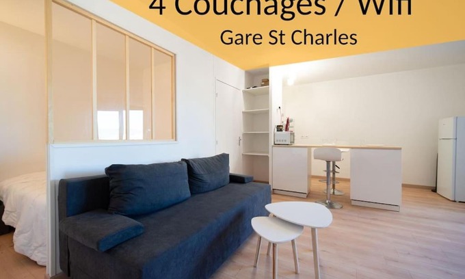 Saint-Lazare Apartment | Fully equipped apartment 2 to 4 people St Charles