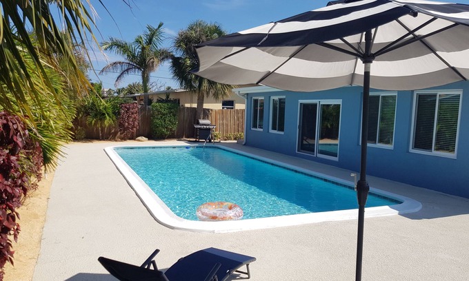 Seacoast Shores House | Fully renovated, immaculate 3 full bath, blocks from beach, private pool!