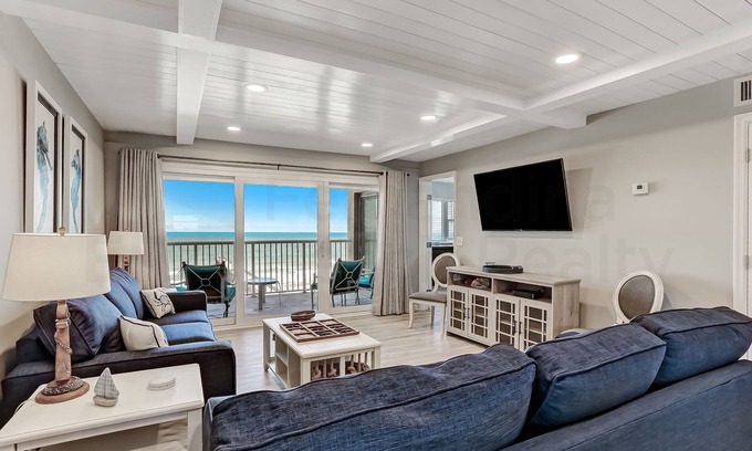Fernandina Beach Condo | Fully Renovated oceanfront getaway with a modern coastal feel and amazing ocean views!