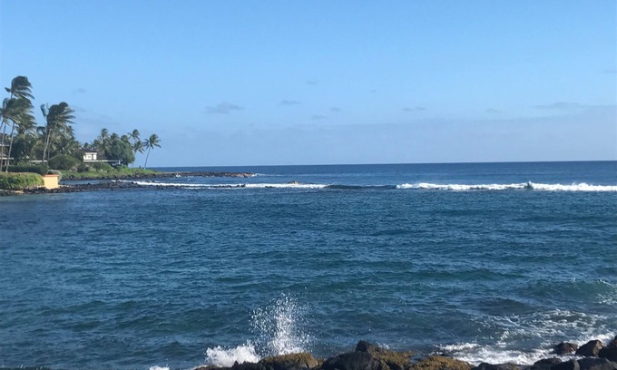 Poipu Condo | Fully Renovated Oceanfront with Air Cond. Ground Floor Unit with Spacious Lanai!