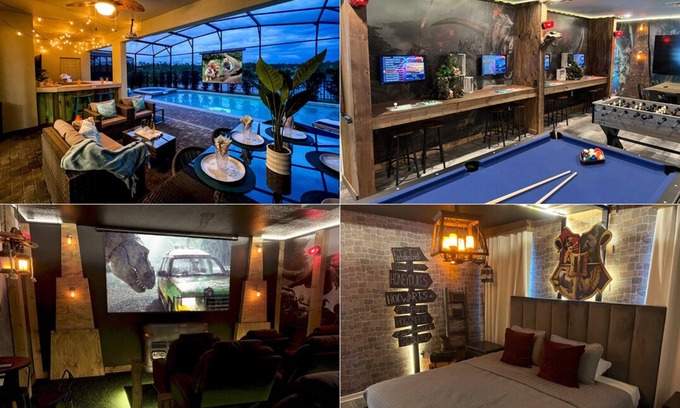 Four Corners House | FUN+2 Theaters+Game Rm+Themed BRs+Pool/Spa w/View