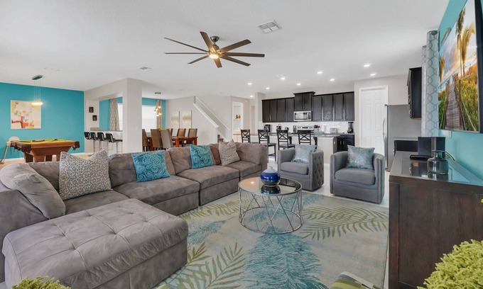 Four Corners House | Fun 9Bd Pool Home with Games and Themed Rooms-1576