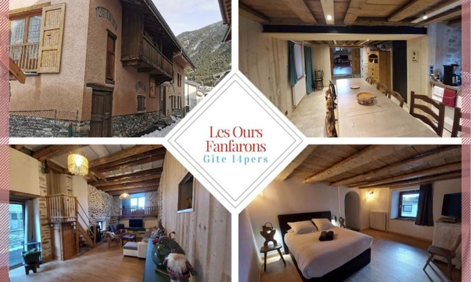 Bramans House | Gîte 14 pers LesOursFanfarons spacieux chaleureux