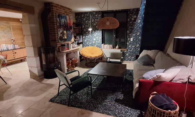Azay-sur-Cher House | Gîte Cosy Tourangeau Proche Château de la Loire et Beauval