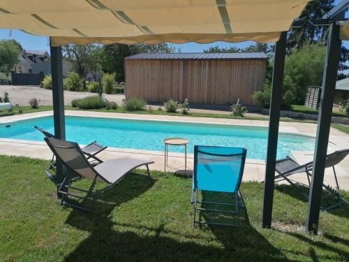 Villeloin-Coulange House | Gîte Ecureuil avec piscine 4-6 personnes