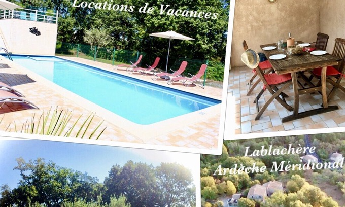 Lablachere Cottage | Gîte Le Mûrier, Quiet in Southern Ardèche, With Swimming Pool and Wifi