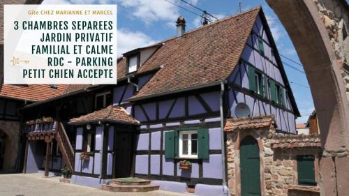 Ebersheim House | Gîte Marcel et Marianne jardin et parking privatifs