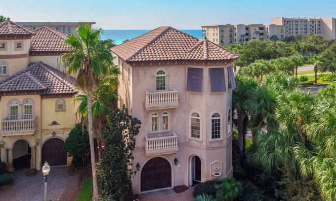 St. Tropez House | Galileo - Gated Subdivision, Gulf Views, Community Pool + Hot Tub, Pet Friendly!