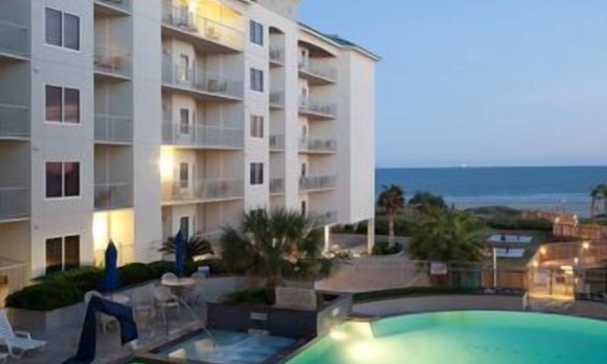 Beachside Village Condo | Galveston Condo/Pool 2BR Directly on Beach - No Street to Cross!