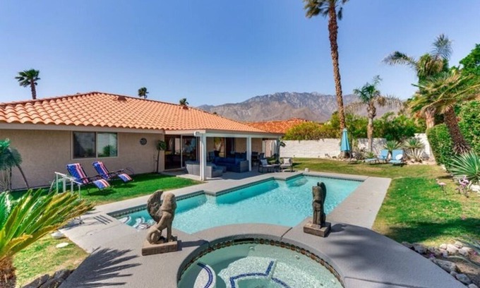 Palm Springs House | Game Room, Hot Tub & Mtn Views: Palm Springs Gem