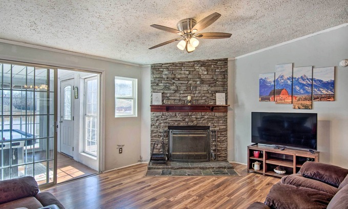 Shelby House | Game Room & Views: Lakefront Shelby Home!