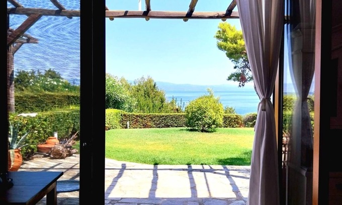 Kassandra Apartment | Garden Bliss Apartment with sea views, Afytos