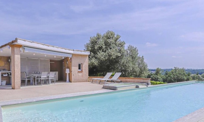 Azas House | Garrigues - Vue sur Pyrénées - Piscine