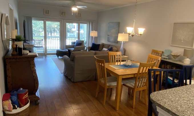 North Myrtle Beach Condo | Gated 3 BR Condo pool view, easy walk to Beach, Restaurants & Main St.