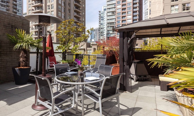 Central Apartment | Gem in the heart of Yaletown - Features 750 Sq Ft Private Patio!